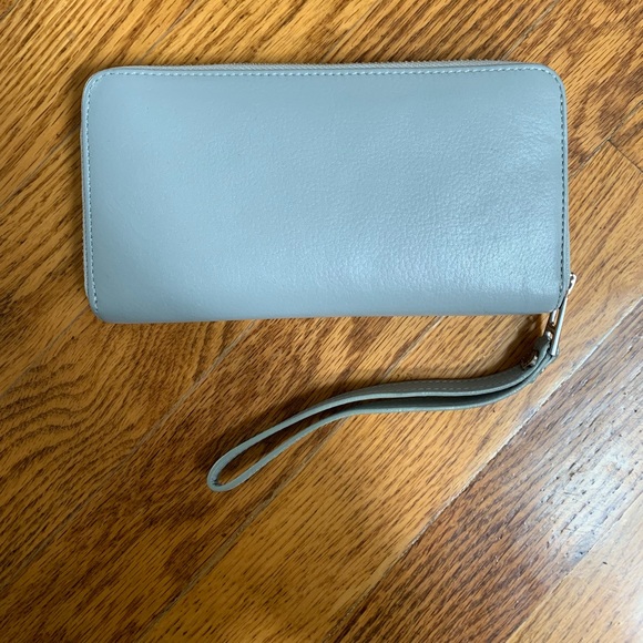 Zadig and Voltaire gray leather wallet Wristlet - Picture 6 of 8